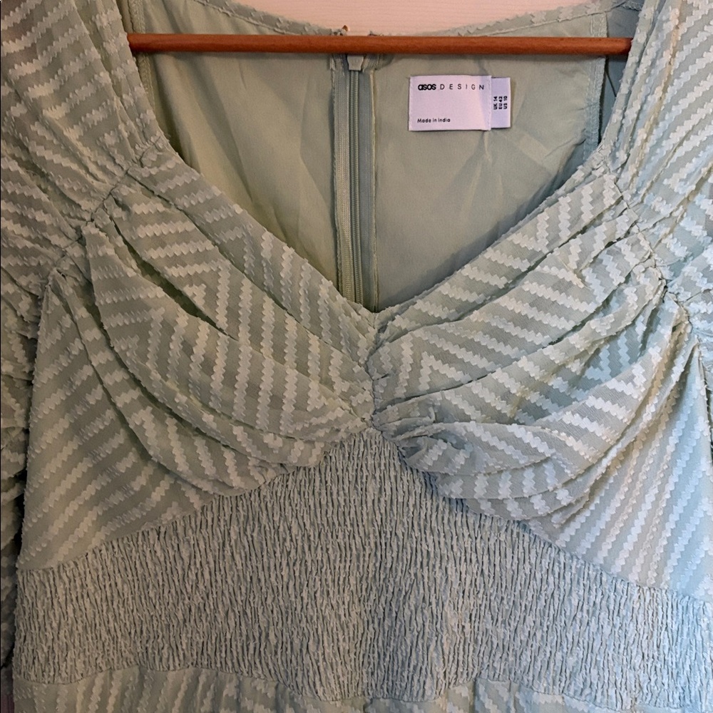 ASOS Mint Green Striped Maxi Dress - Picture 5 of 9
